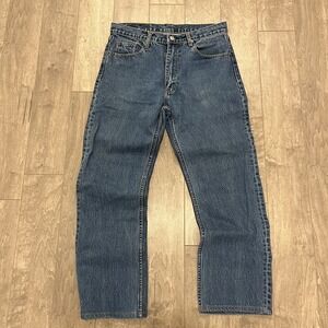 VTG Levis 505 Jeans Mens 32x34 (Like 32x28) Blue Denim Straight Leg Made In USA